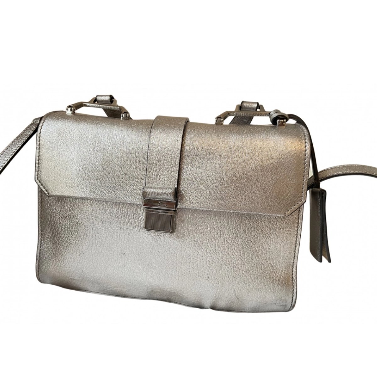 Madras leather handbag