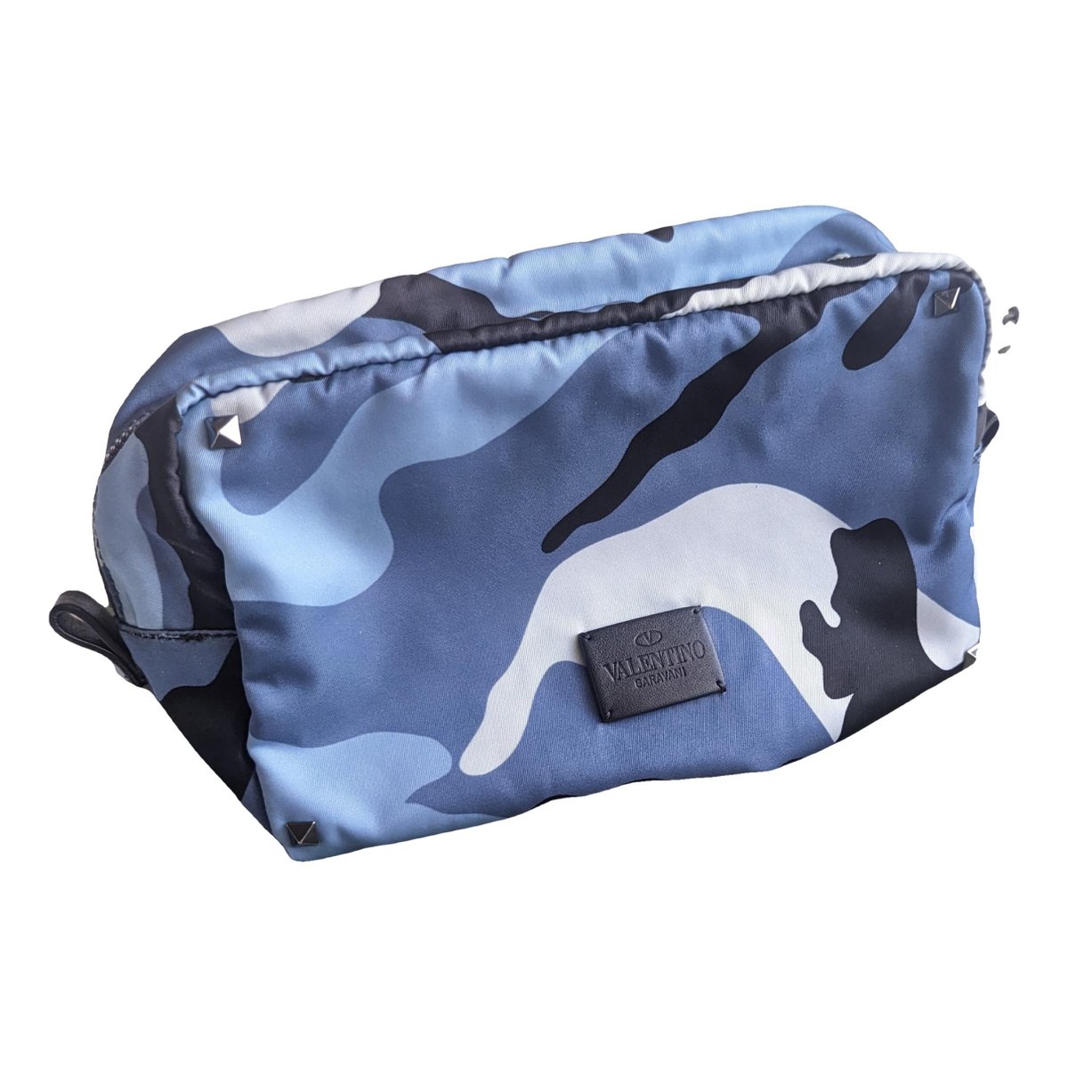Rockstud cloth clutch bag