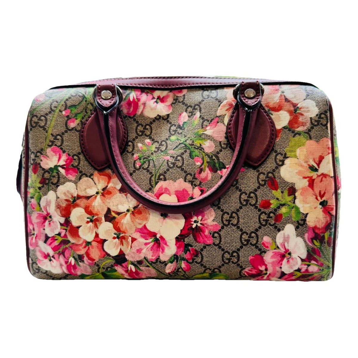 Boston leather handbag