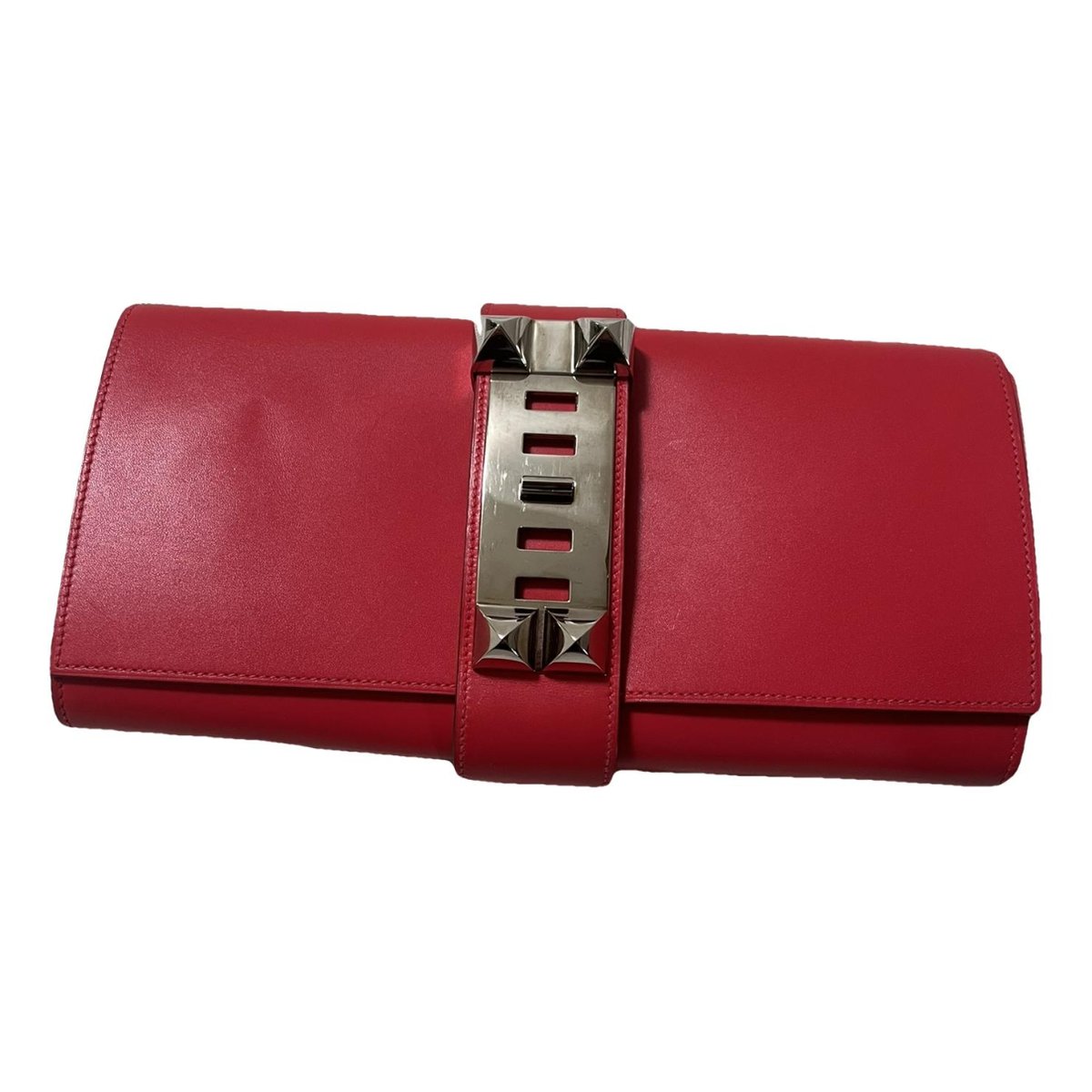 Médor leather clutch bag