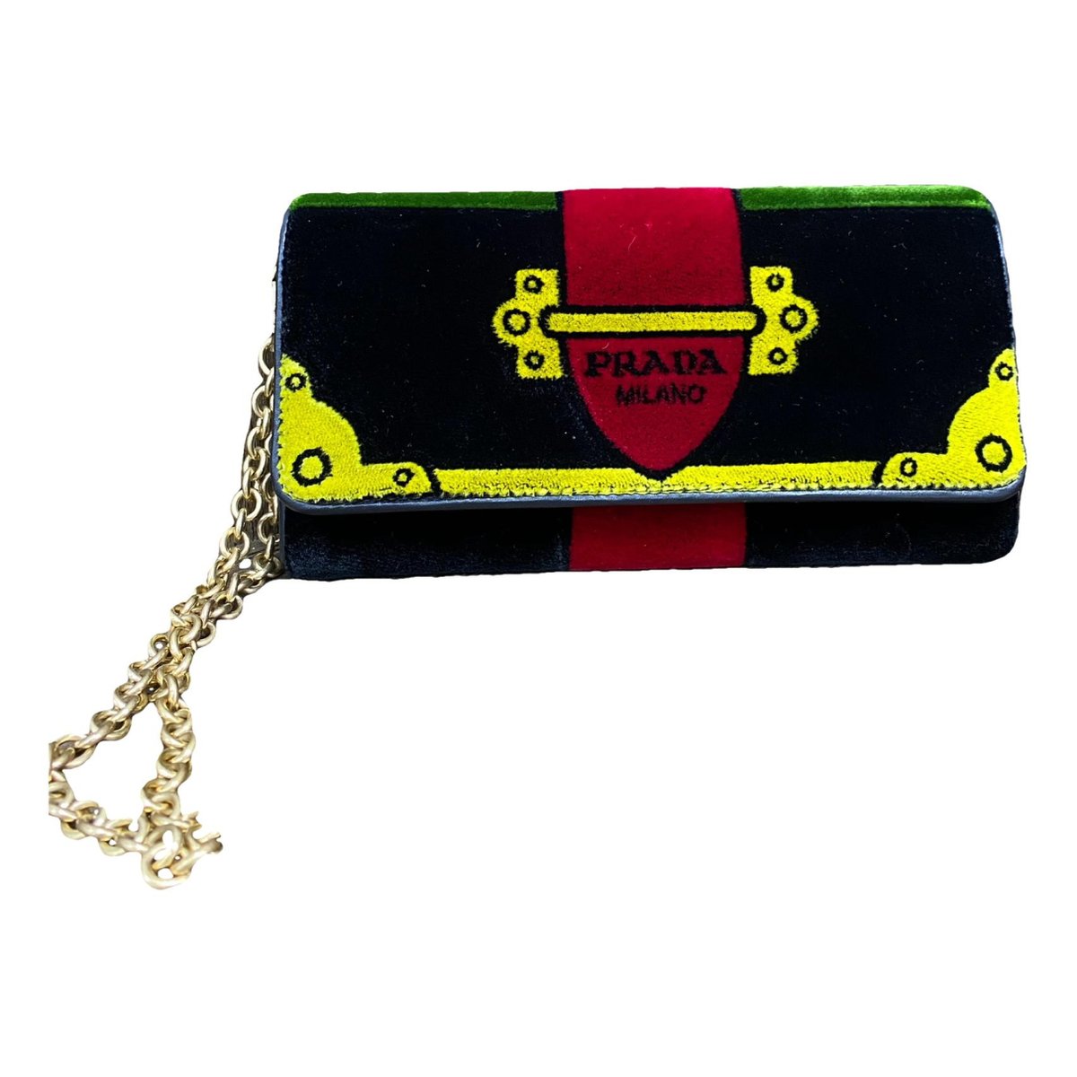 Cahier Chain velvet crossbody bag
