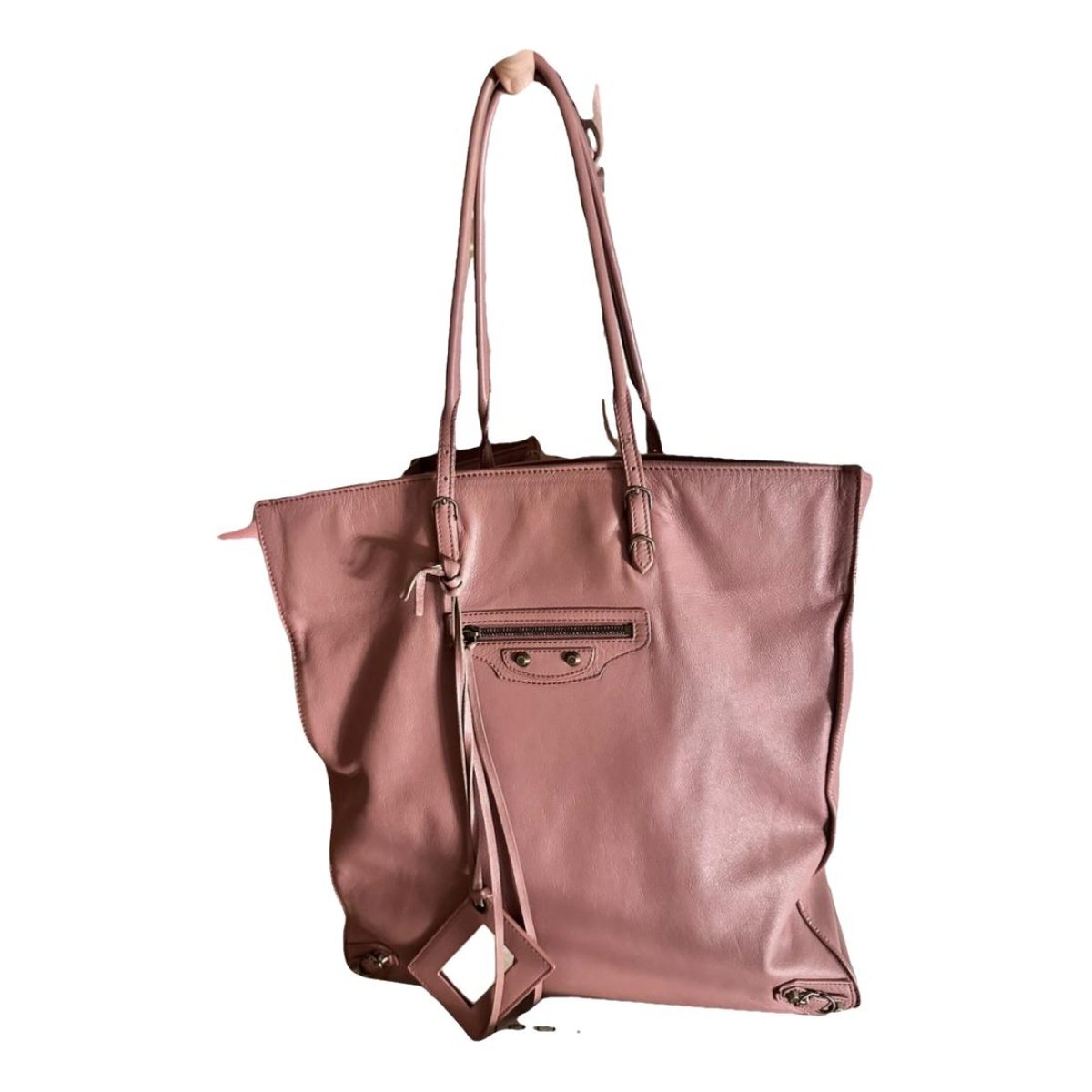 Papier leather handbag