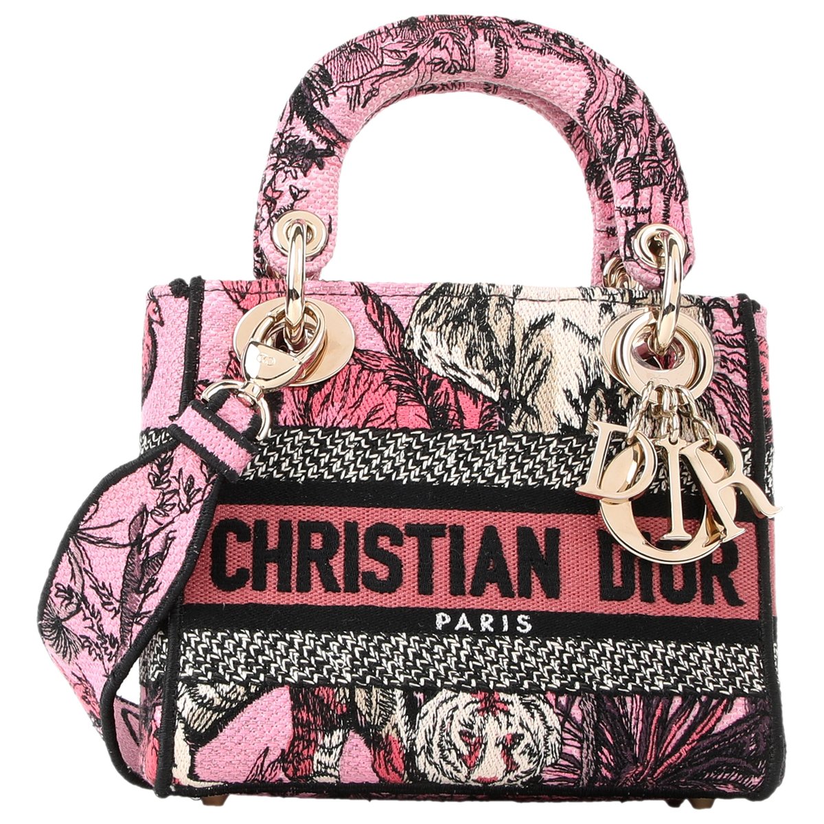 Lady Dior cloth handbag