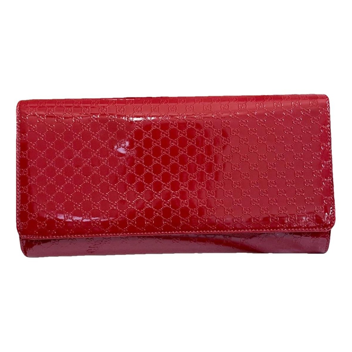 Broadway patent leather clutch bag