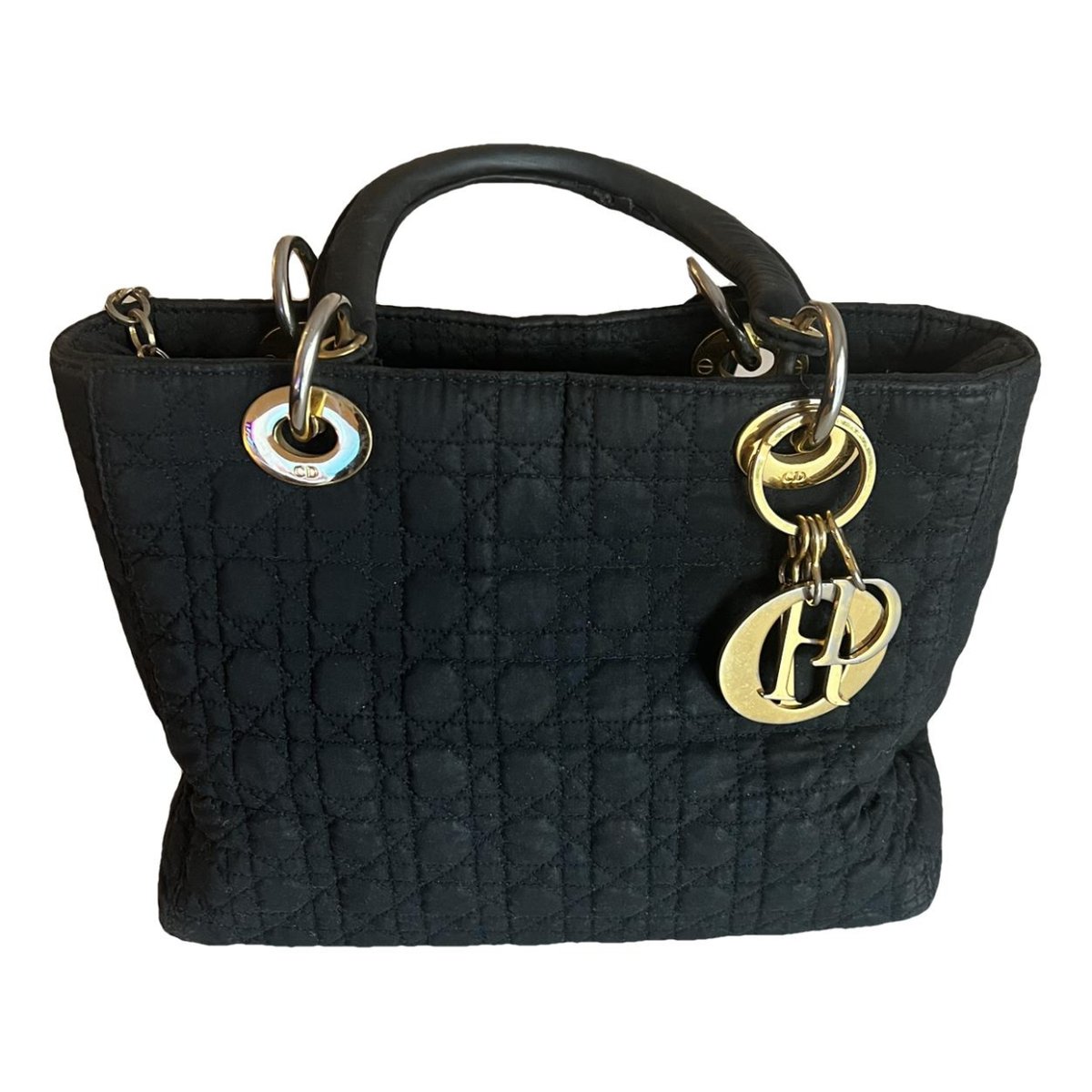 Lady Dior cloth handbag