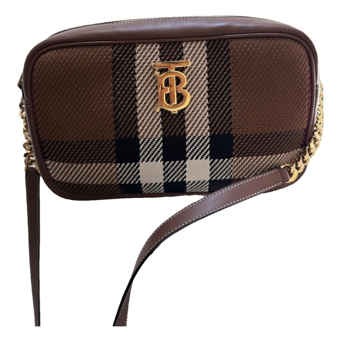 Lola Caméra leather crossbody bag