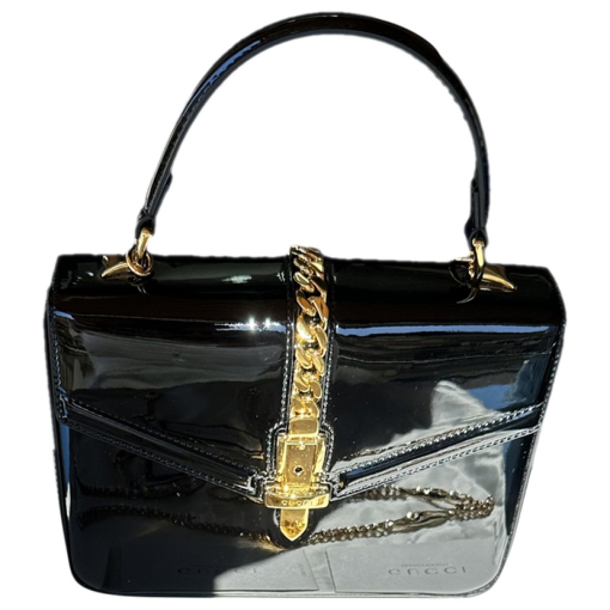 Sylvie 1969 patent leather handbag