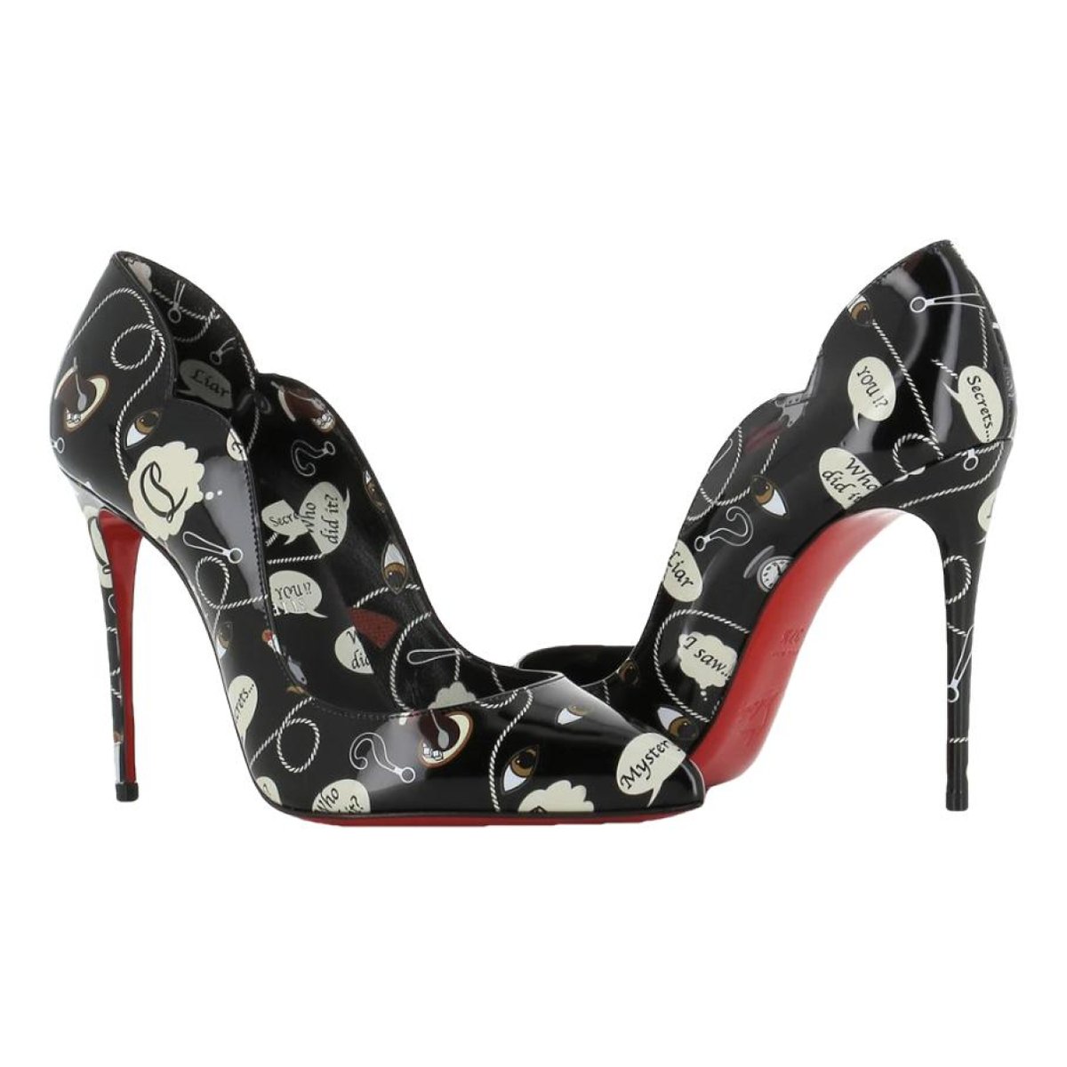 Hot Chick patent leather heels