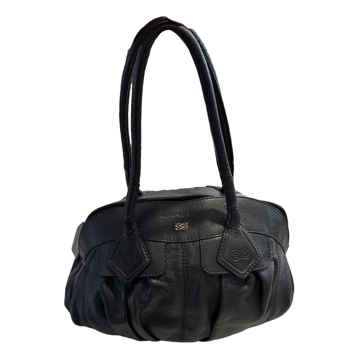 Gousset leather handbag