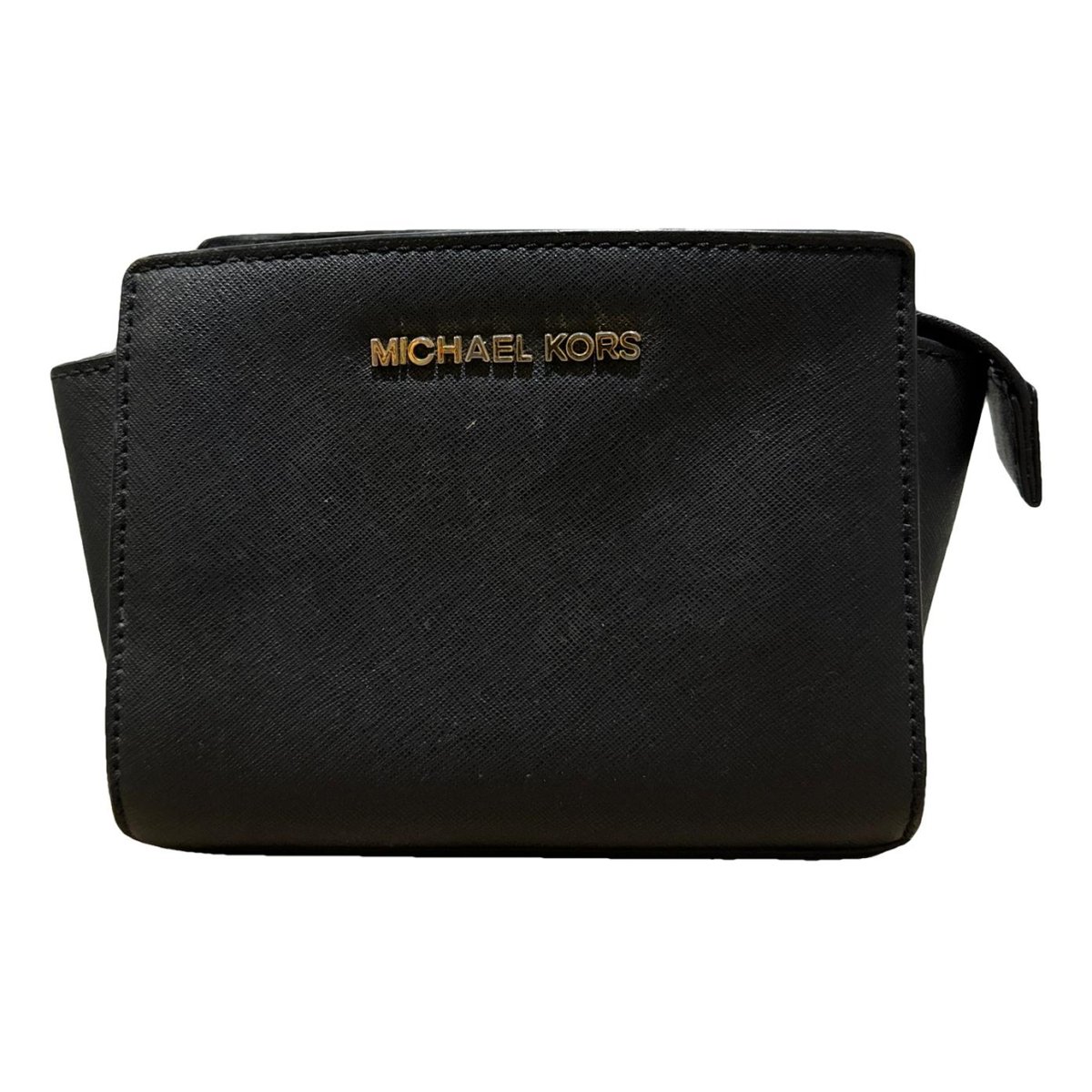 Selma leather clutch bag