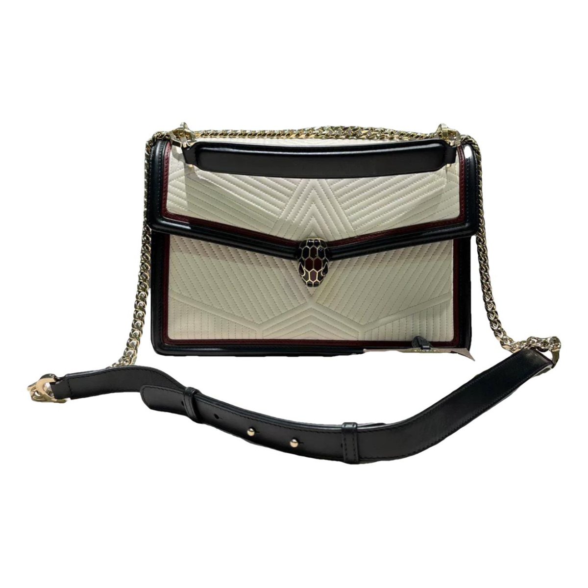 Serpenti leather handbag