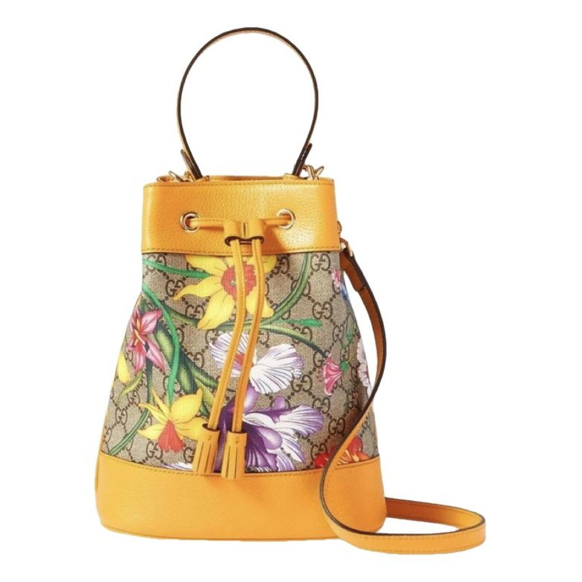 Ophidia Bucket leather crossbody bag