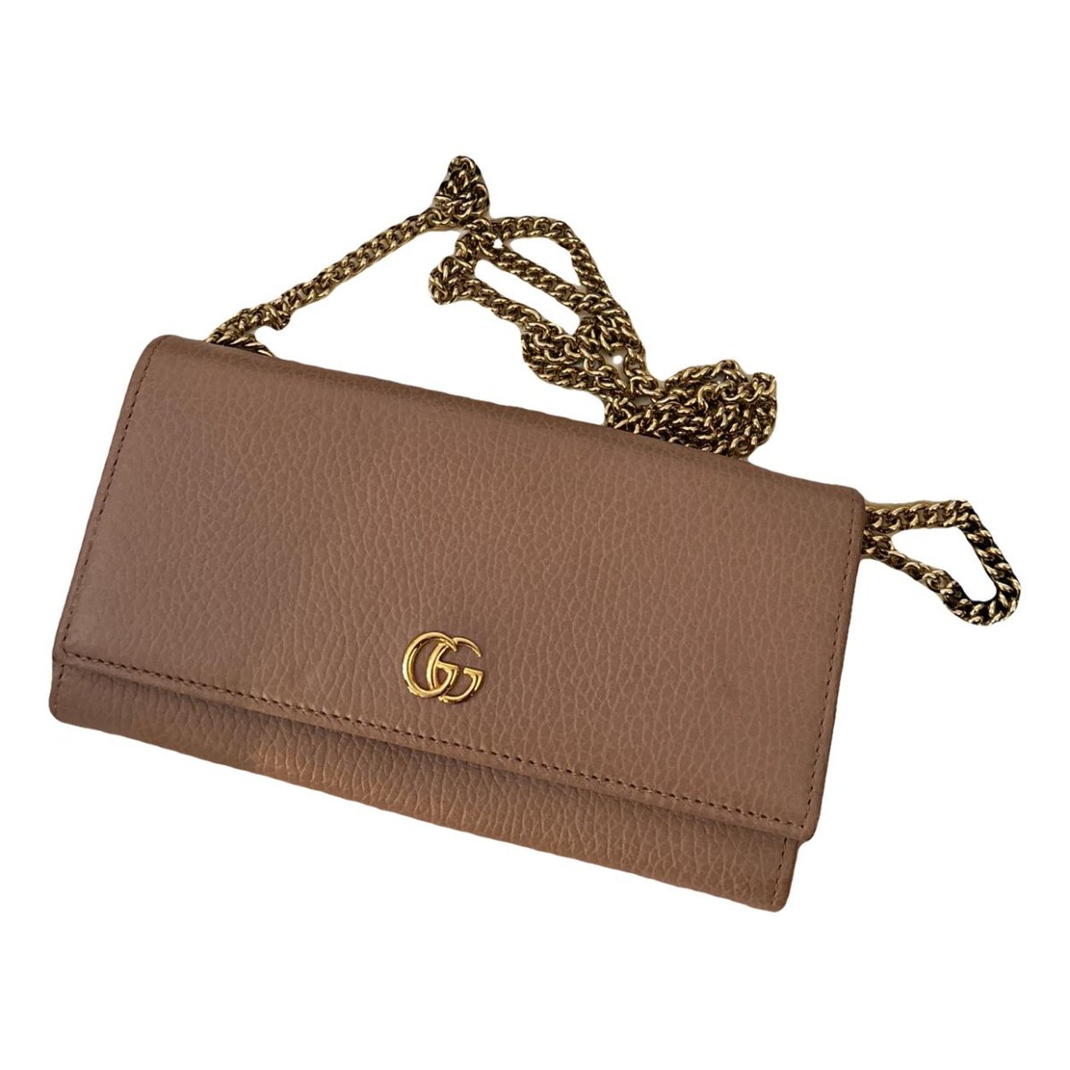 GG Marmont Chain Flap Wallet leather crossbody bag