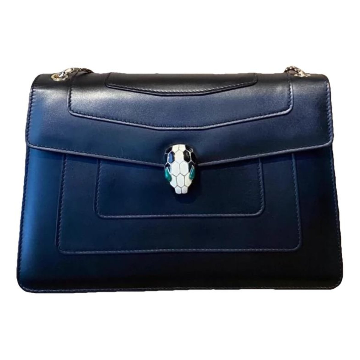 Serpenti leather handbag