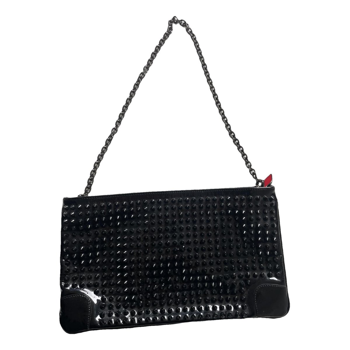 Loubiposh patent leather handbag