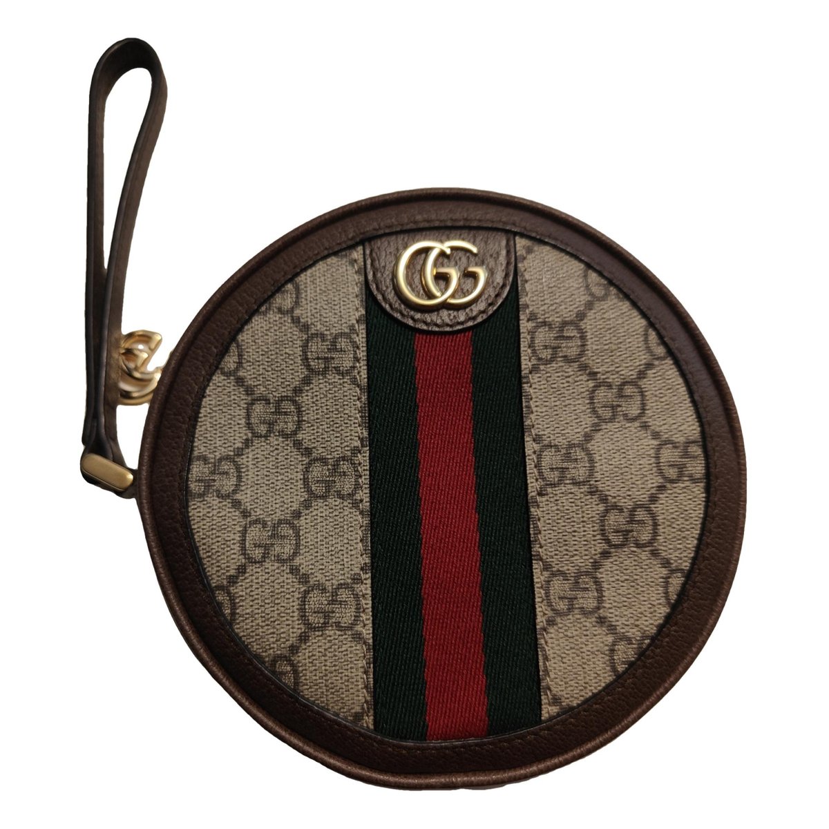 Ophidia Round leather crossbody bag