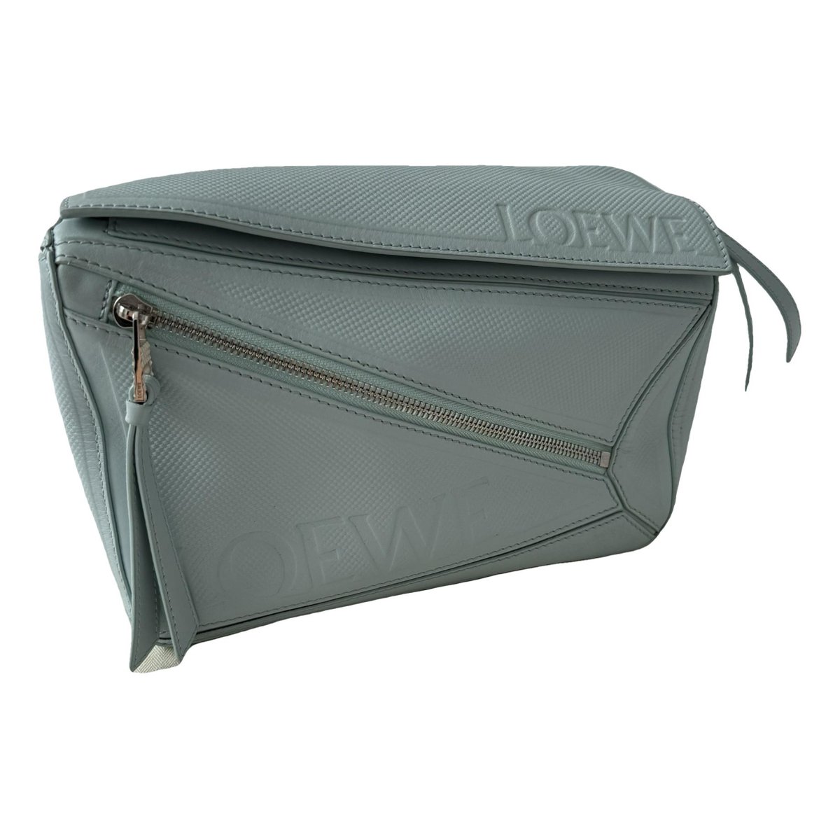 Puzzle leather handbag
