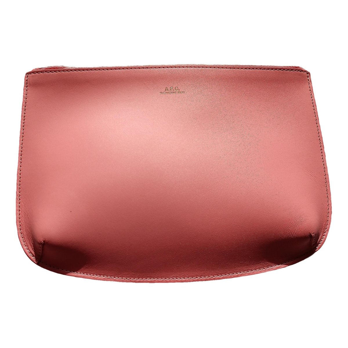 Leather clutch bag