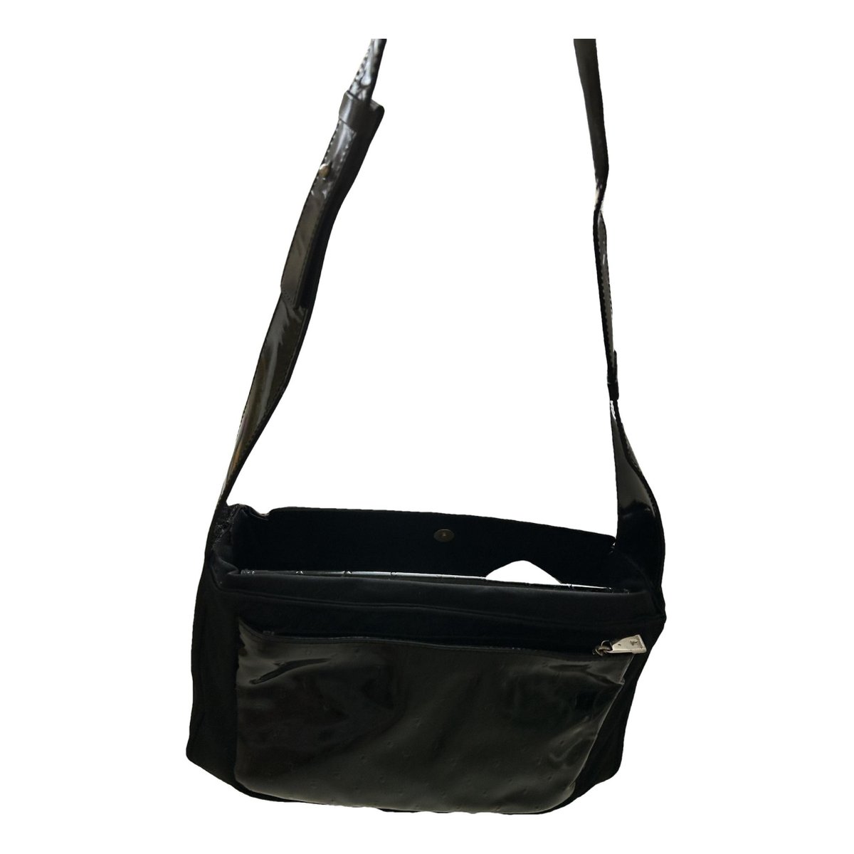 Patent leather handbag