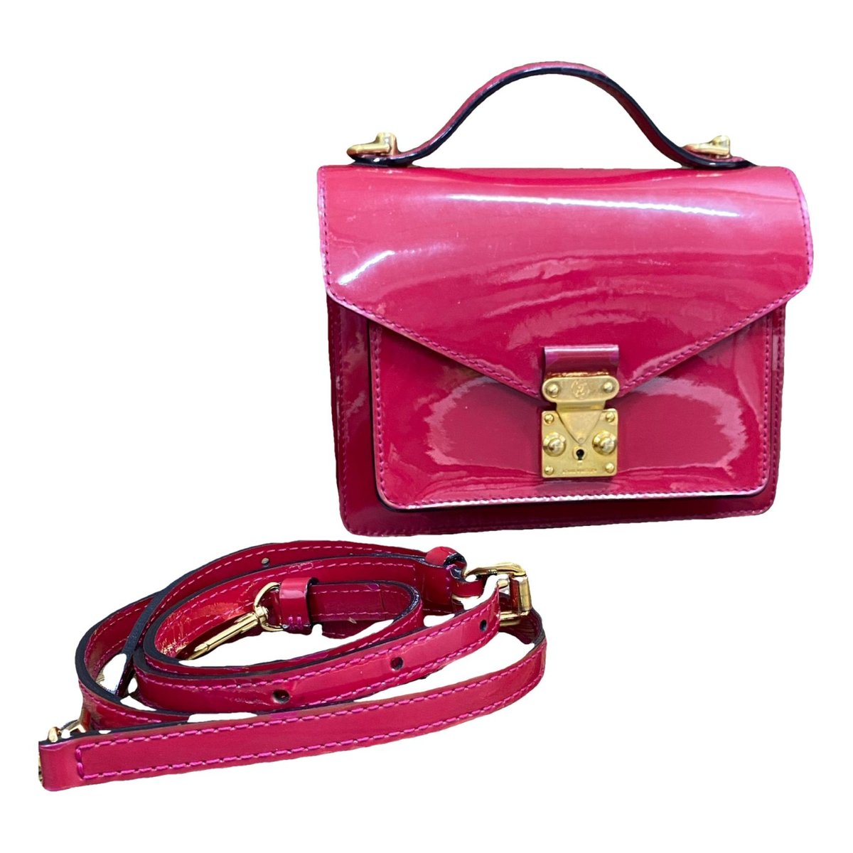 Mylockme patent leather crossbody bag