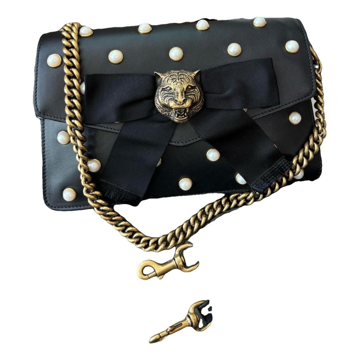 Animalier leather handbag