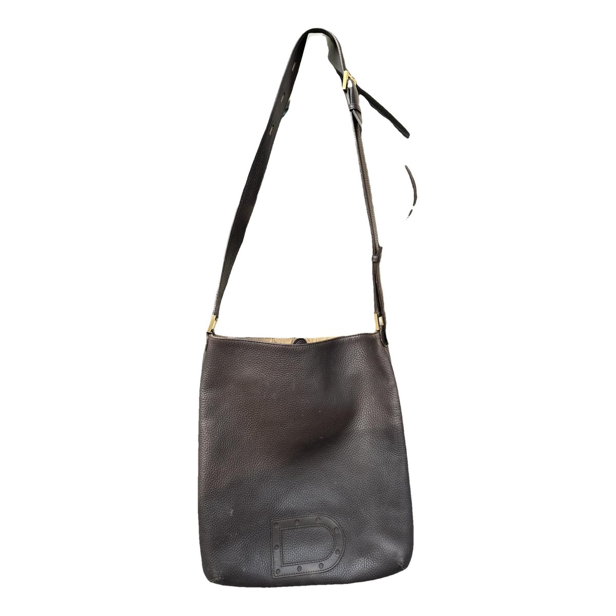 Pin leather crossbody bag