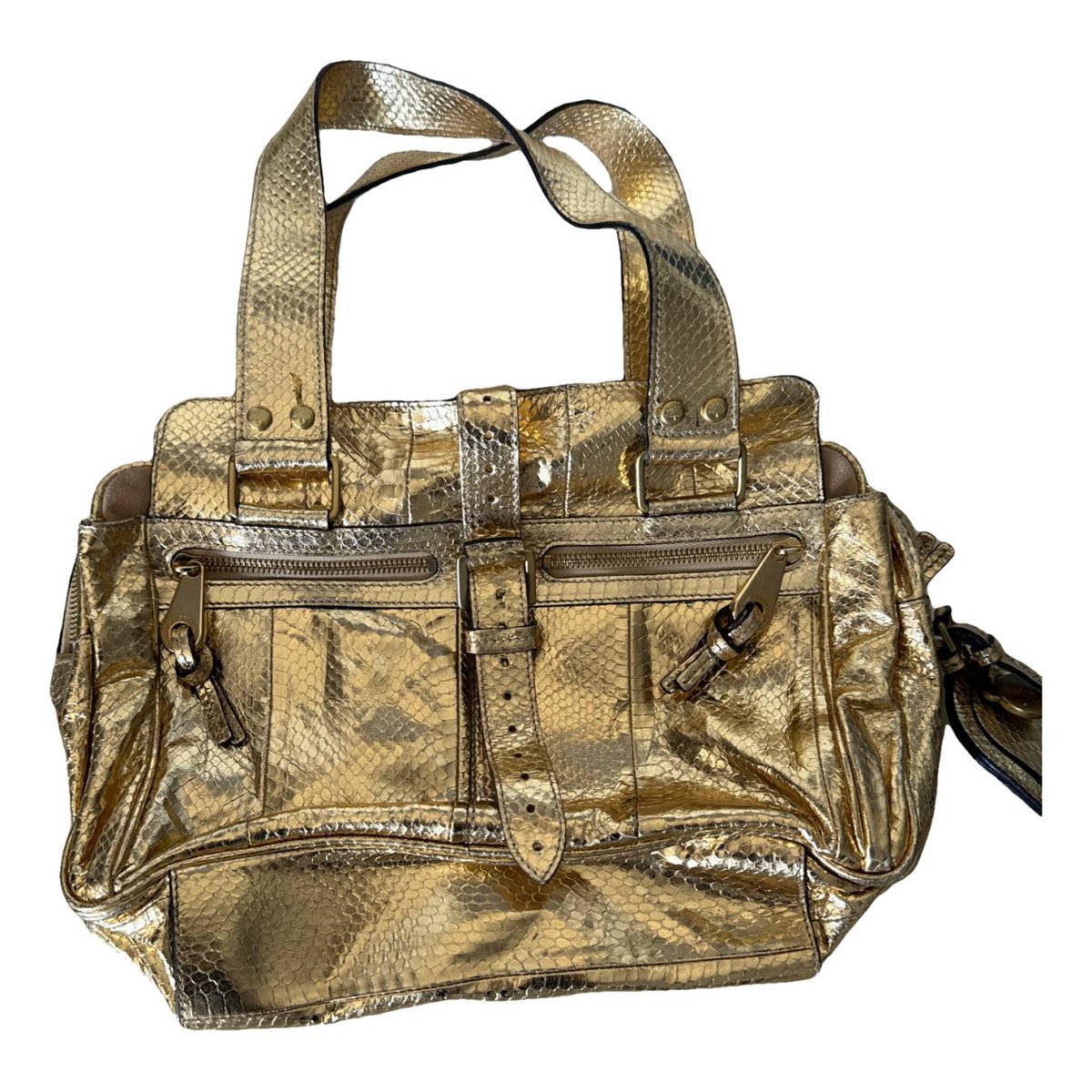 Roxanne python handbag