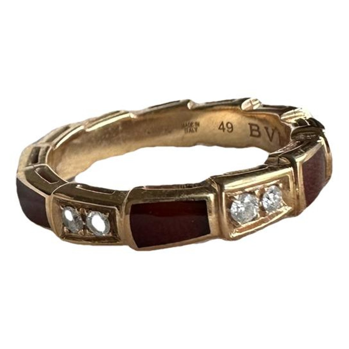 Serpenti Viper pink gold ring