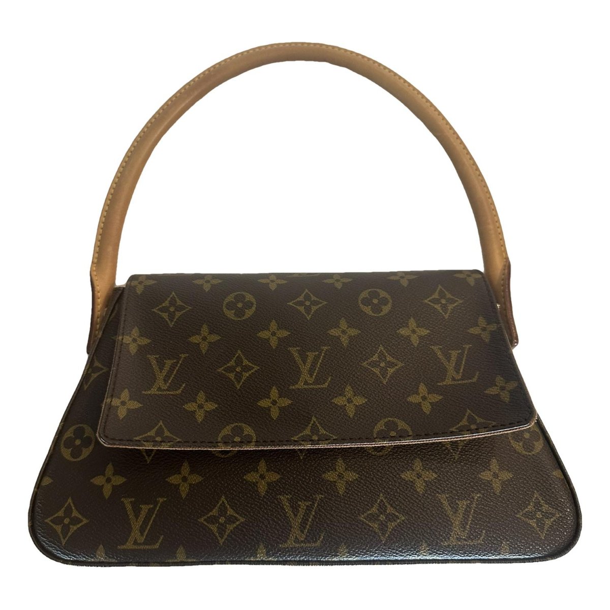 Loop leather handbag