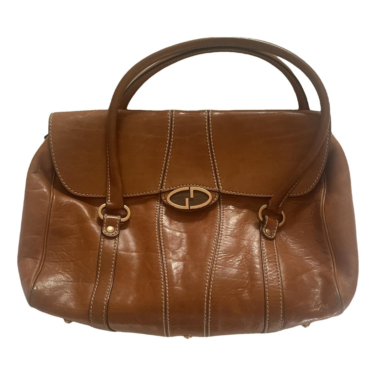 Boston leather handbag