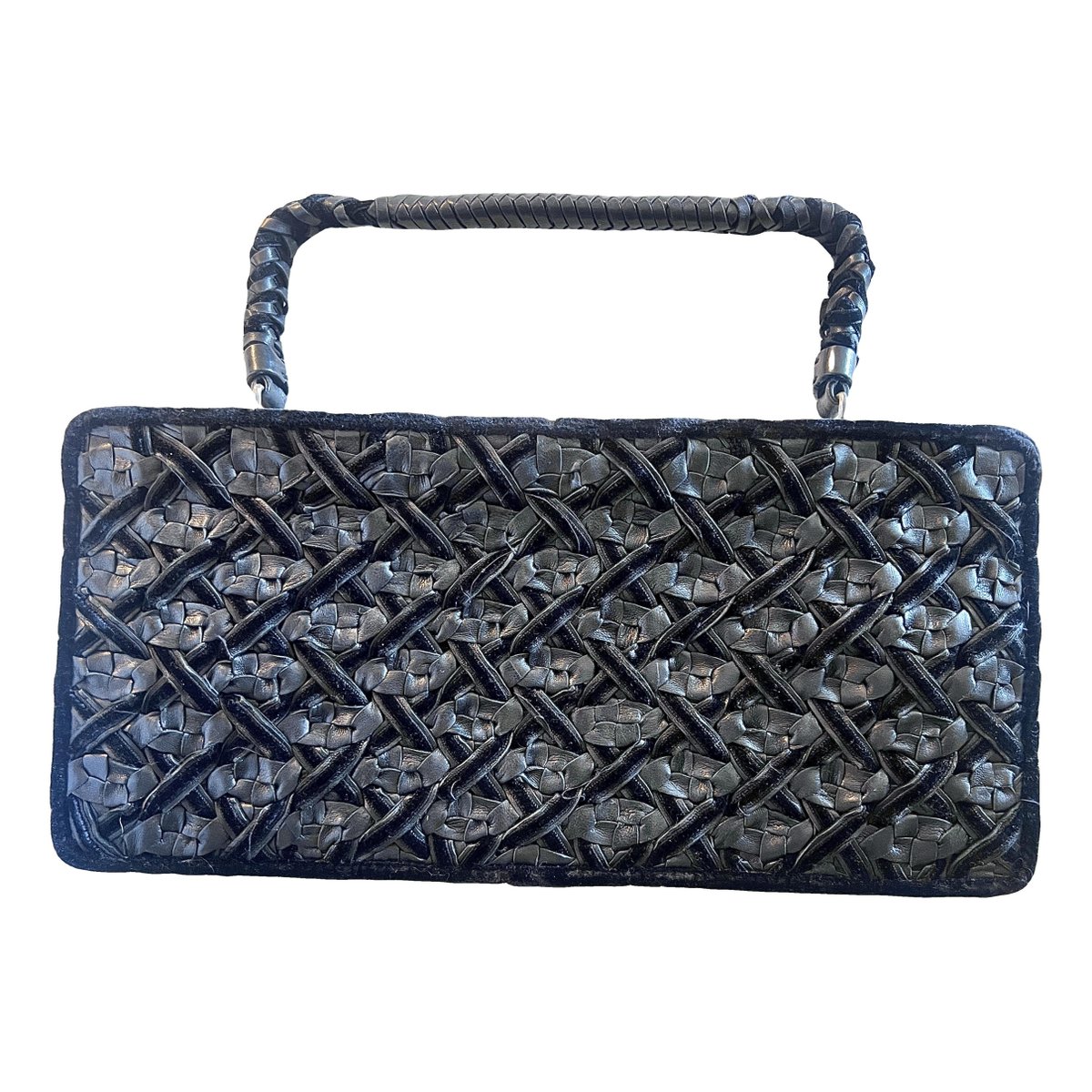 Cassette leather handbag