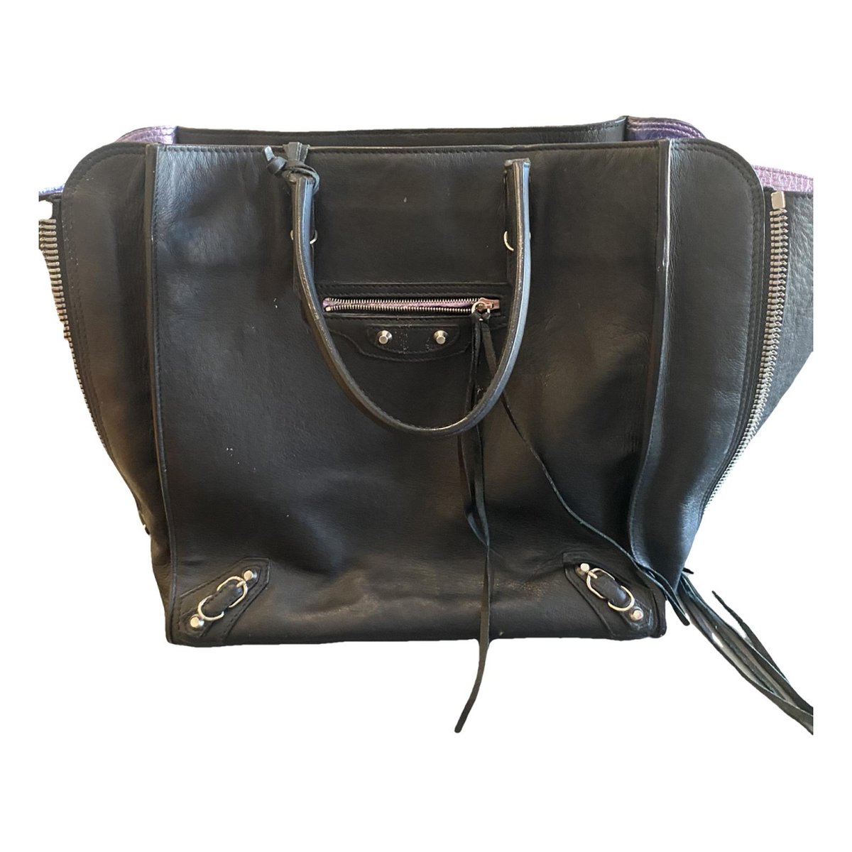 Cable leather travel bag