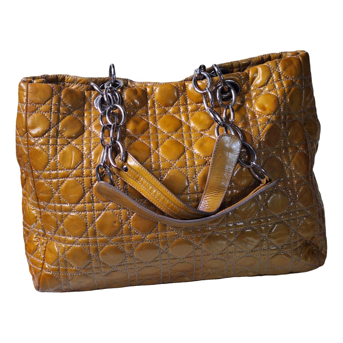 Dior Soft Shopping patent leather handbag