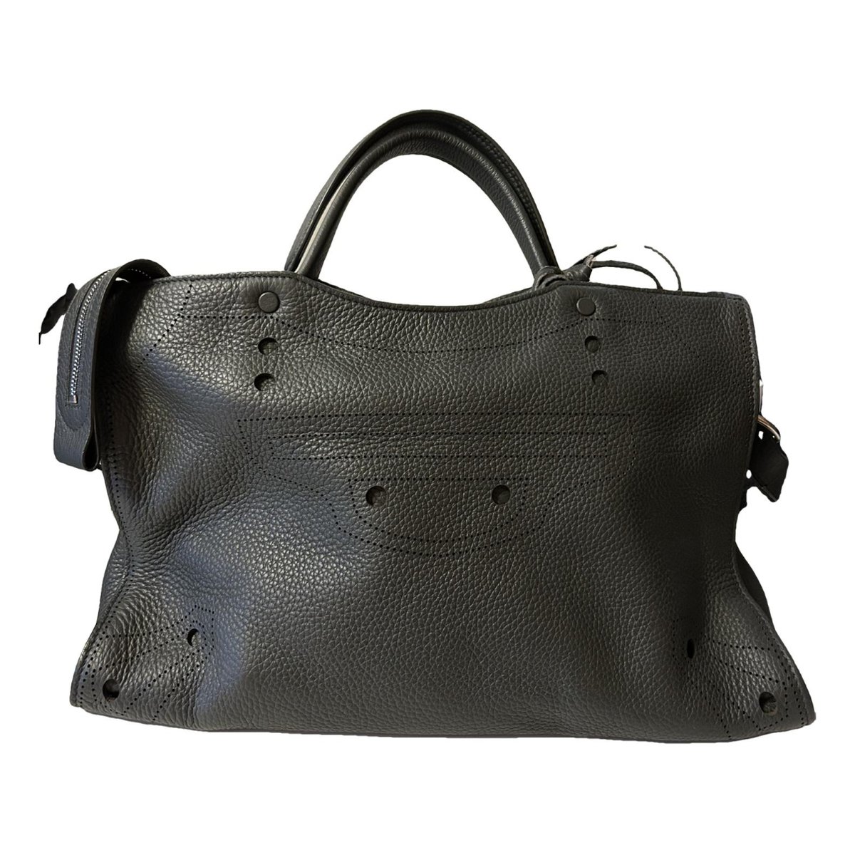 Blackout leather handbag