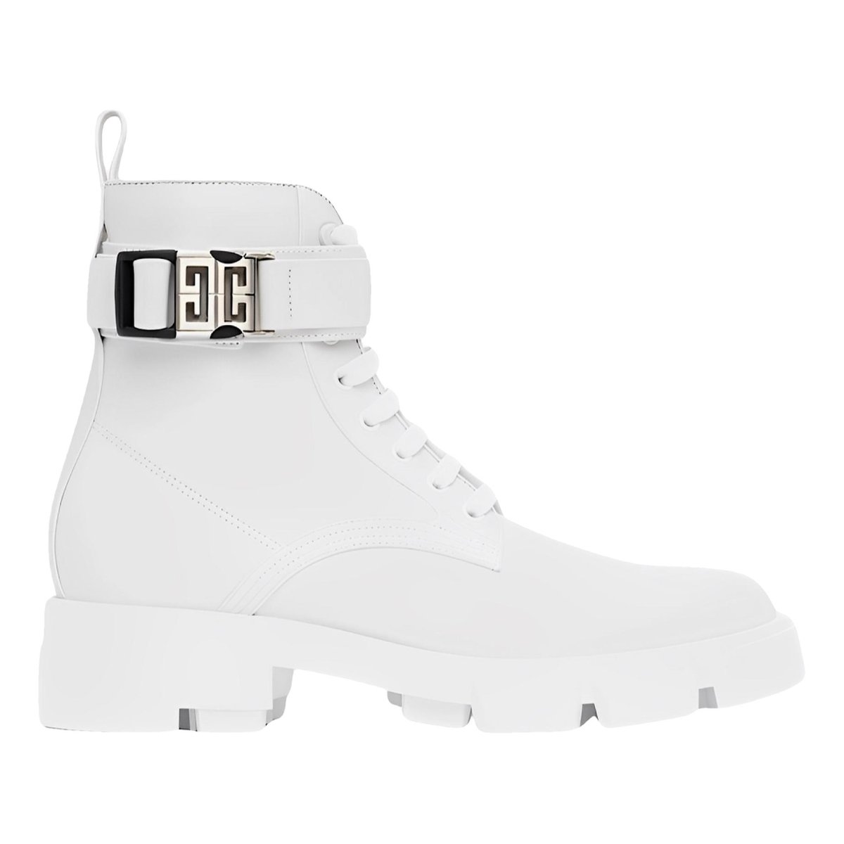 Shark leather lace up boots