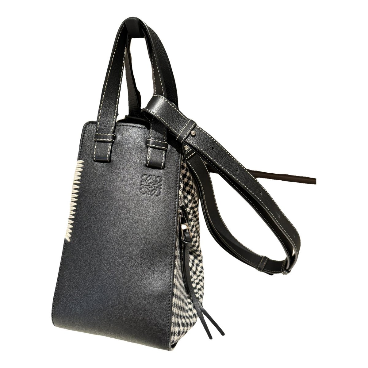 Hammock leather handbag