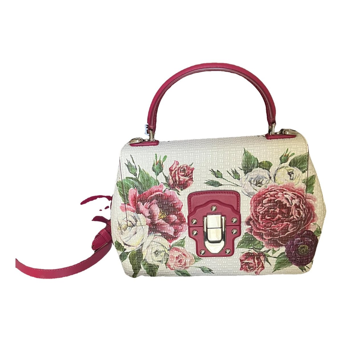Lucia patent leather handbag
