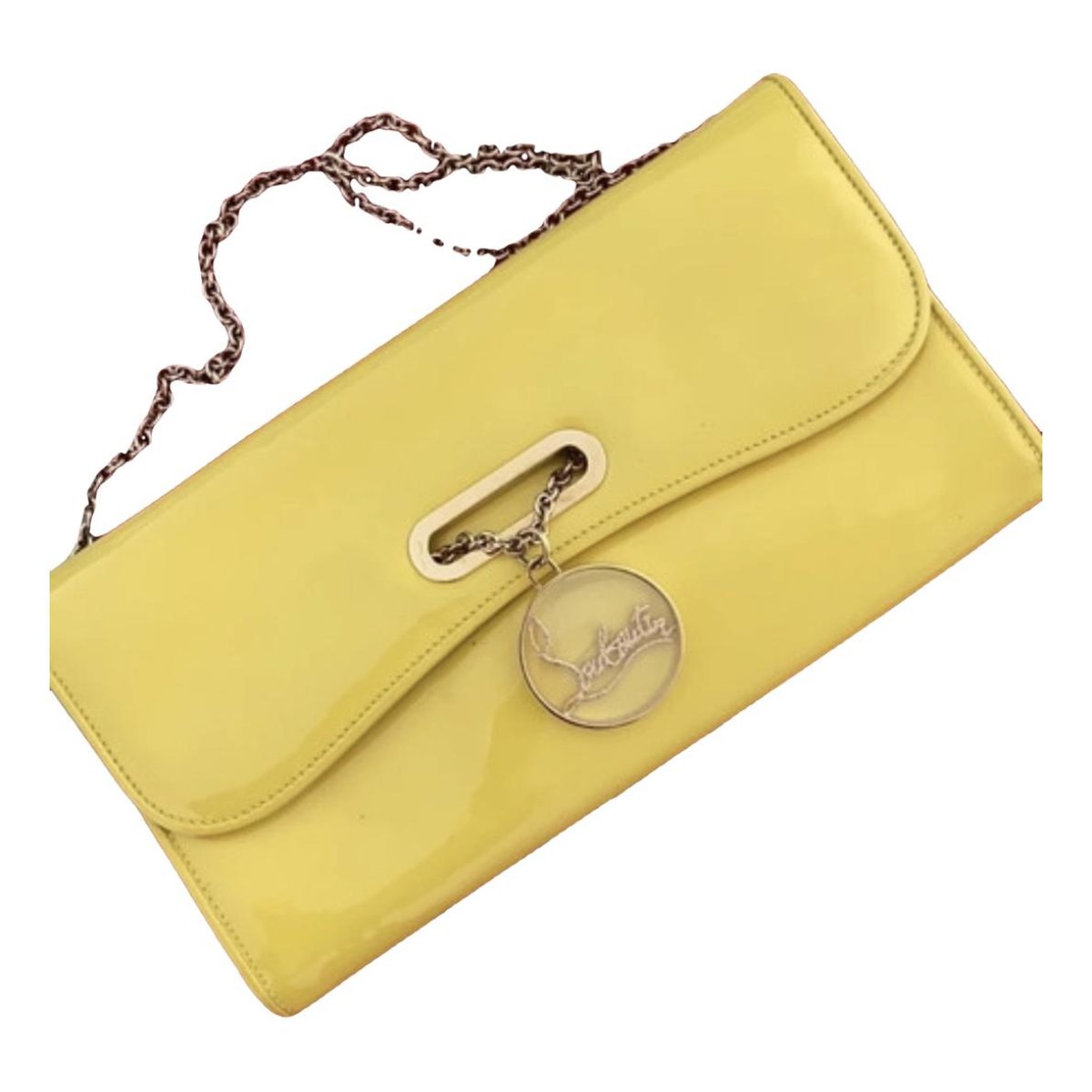 Riviera patent leather clutch bag