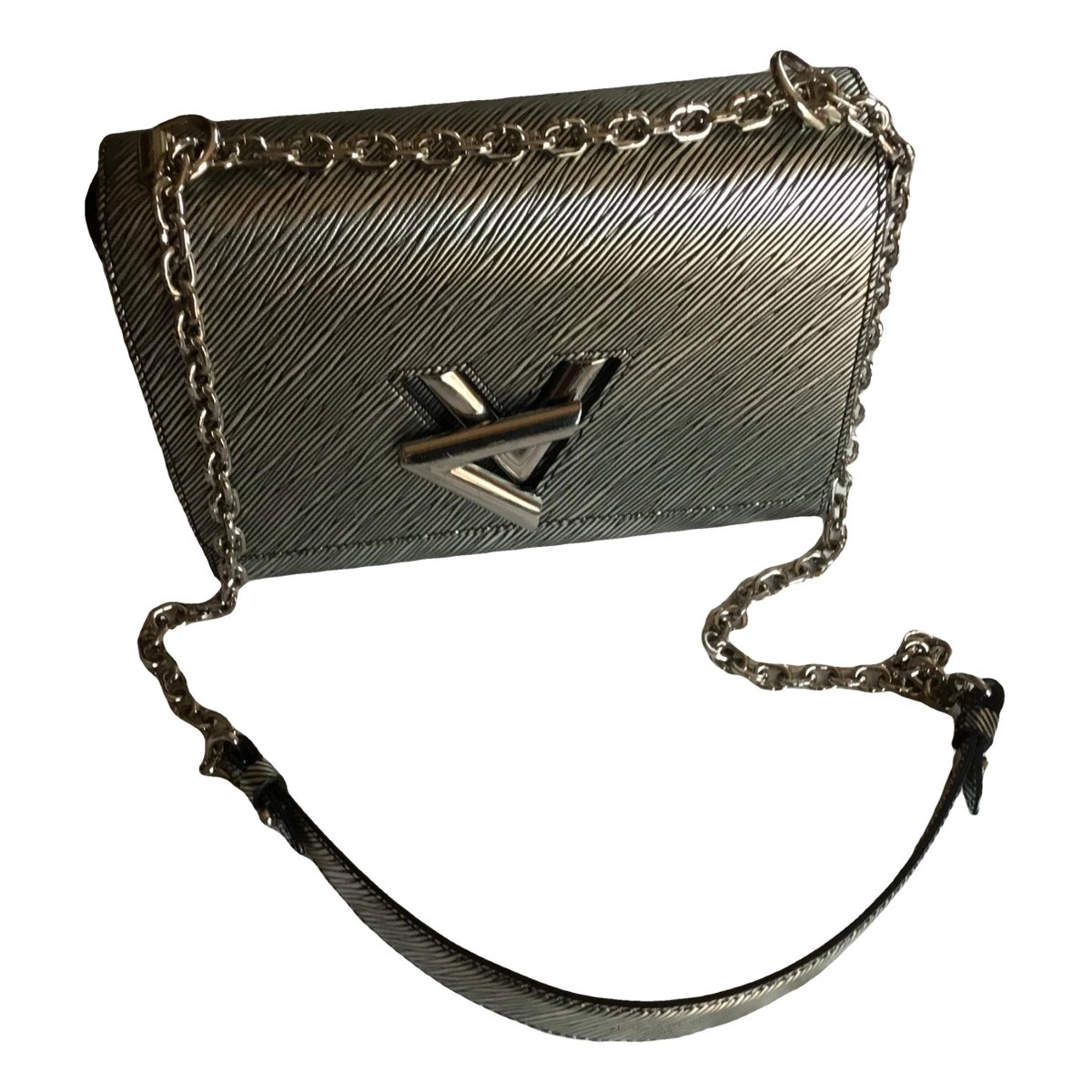 Twist leather crossbody bag