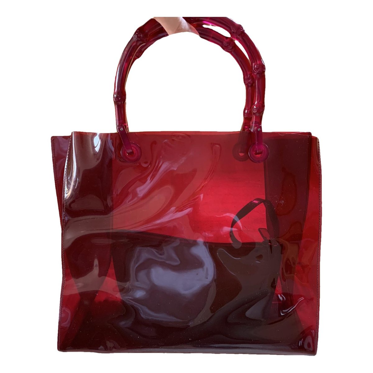 Vintage Bamboo vinyl tote