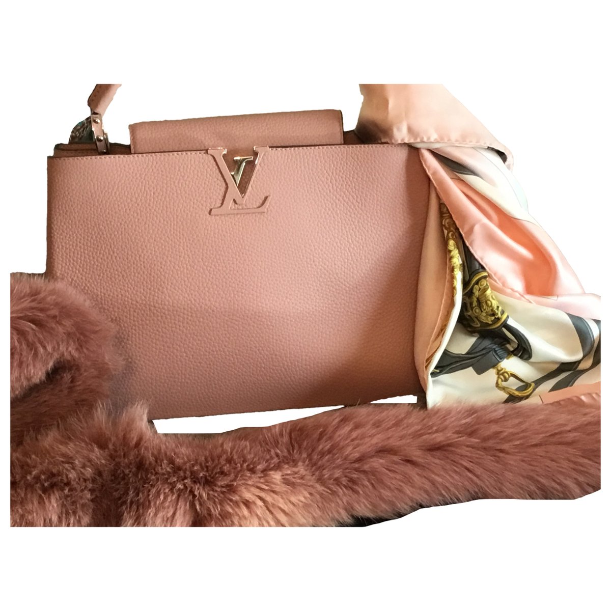 Capucines leather handbag