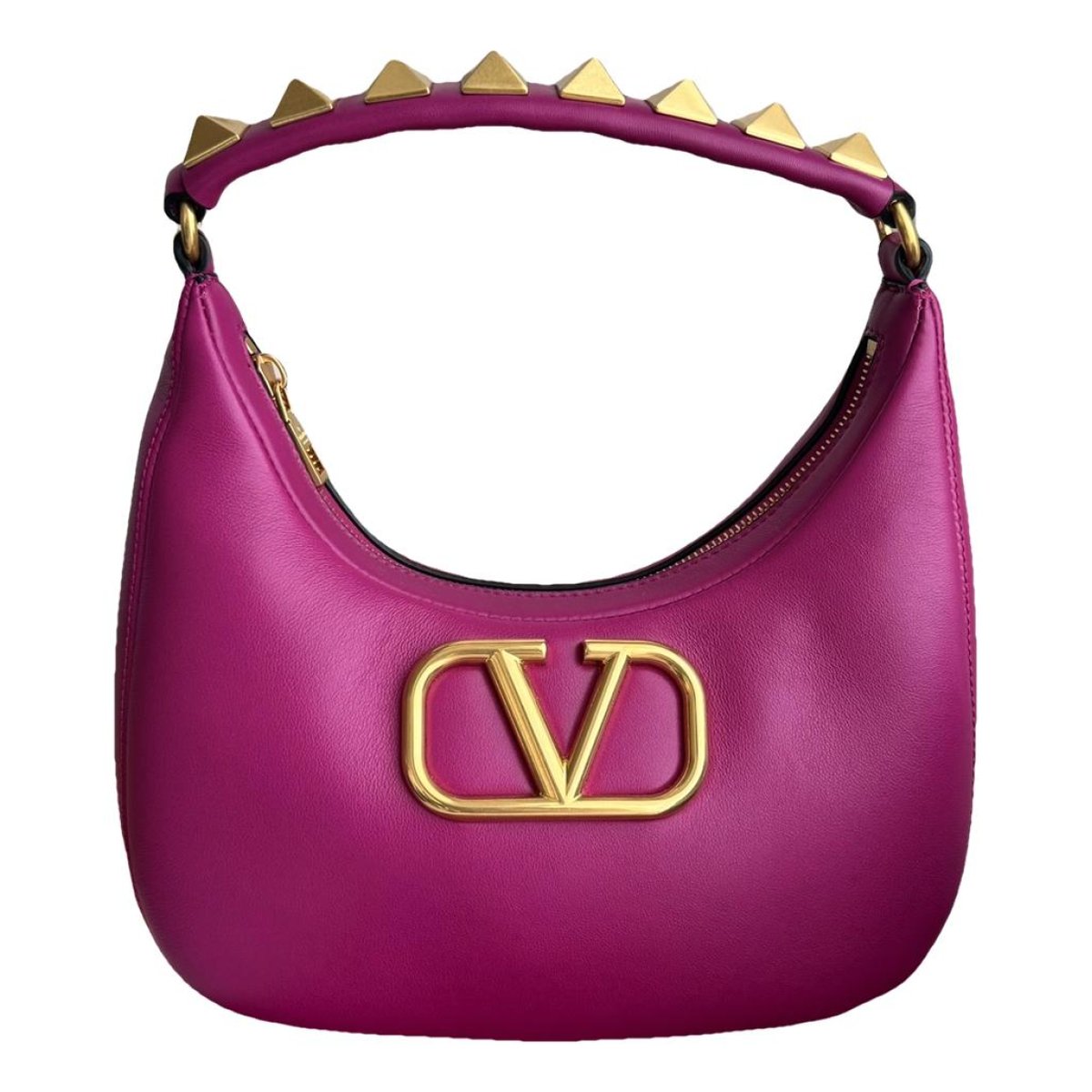Stud Sign Hobo leather handbag