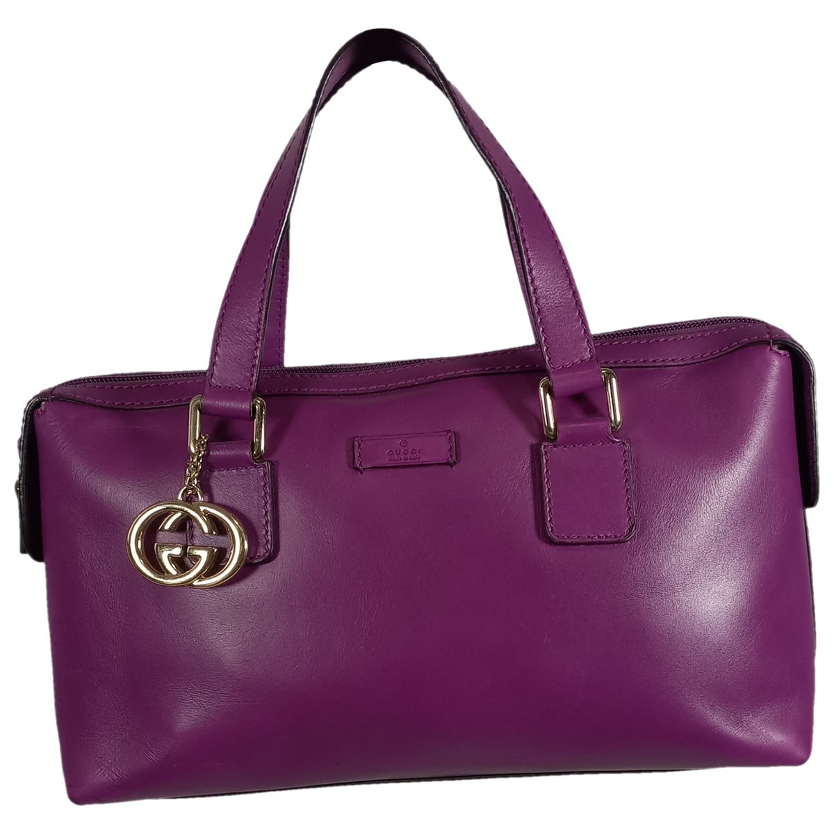Boston leather handbag