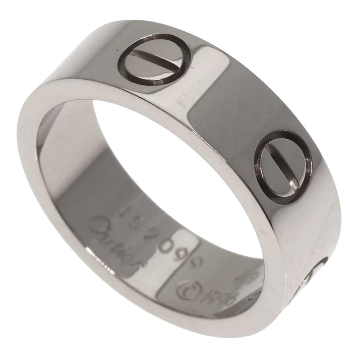 Love white gold ring