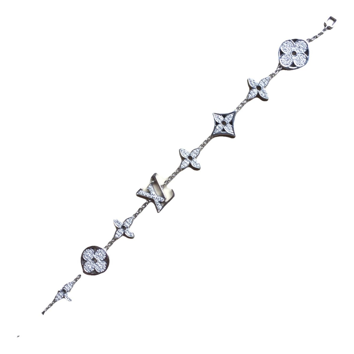 Blossom white gold bracelet