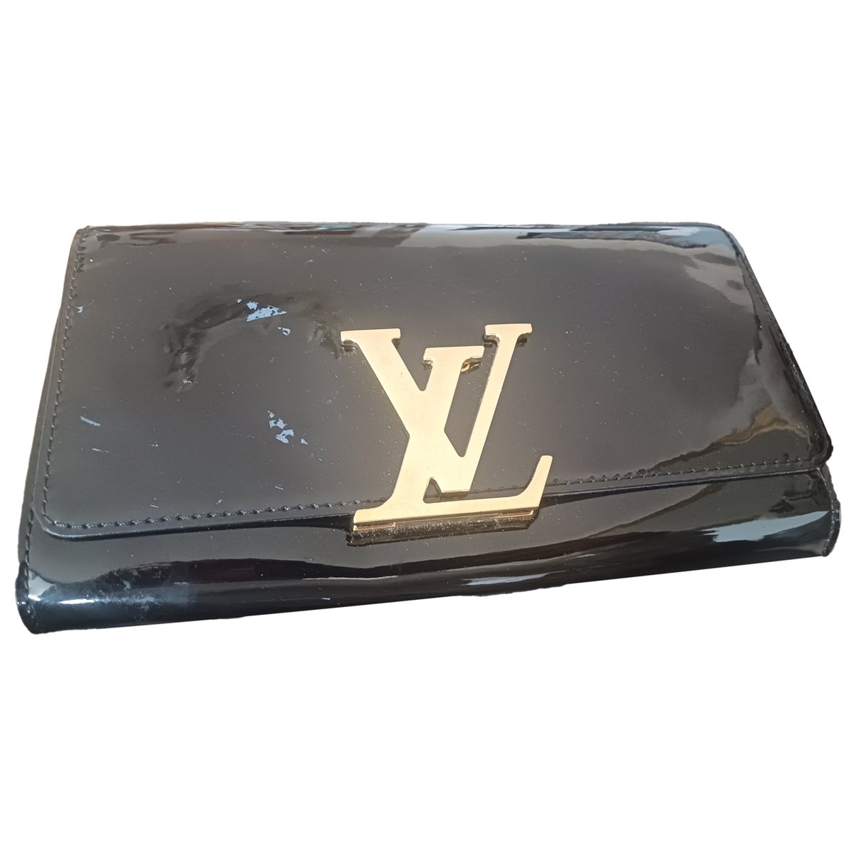 Louise leather clutch bag