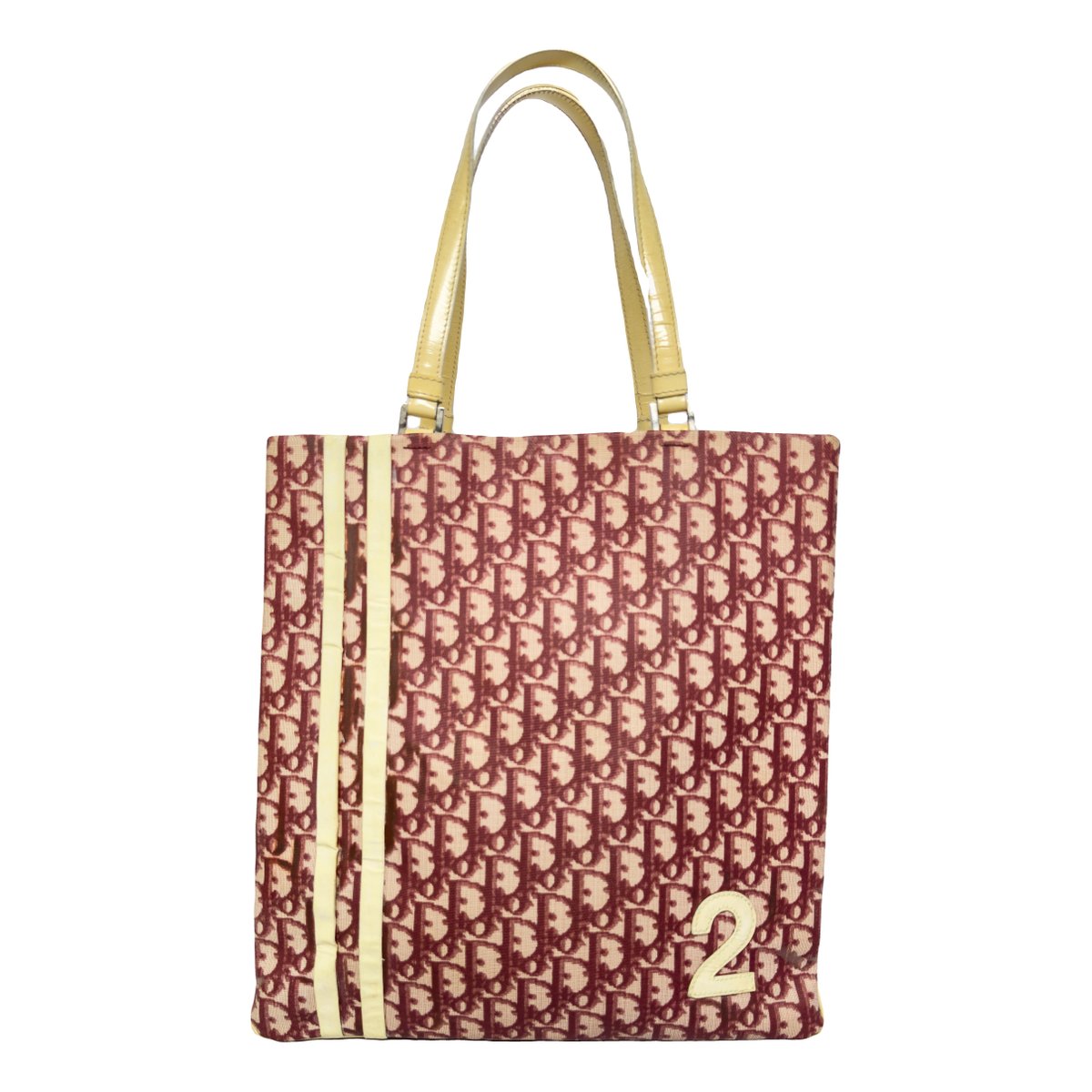 Trotter patent leather tote