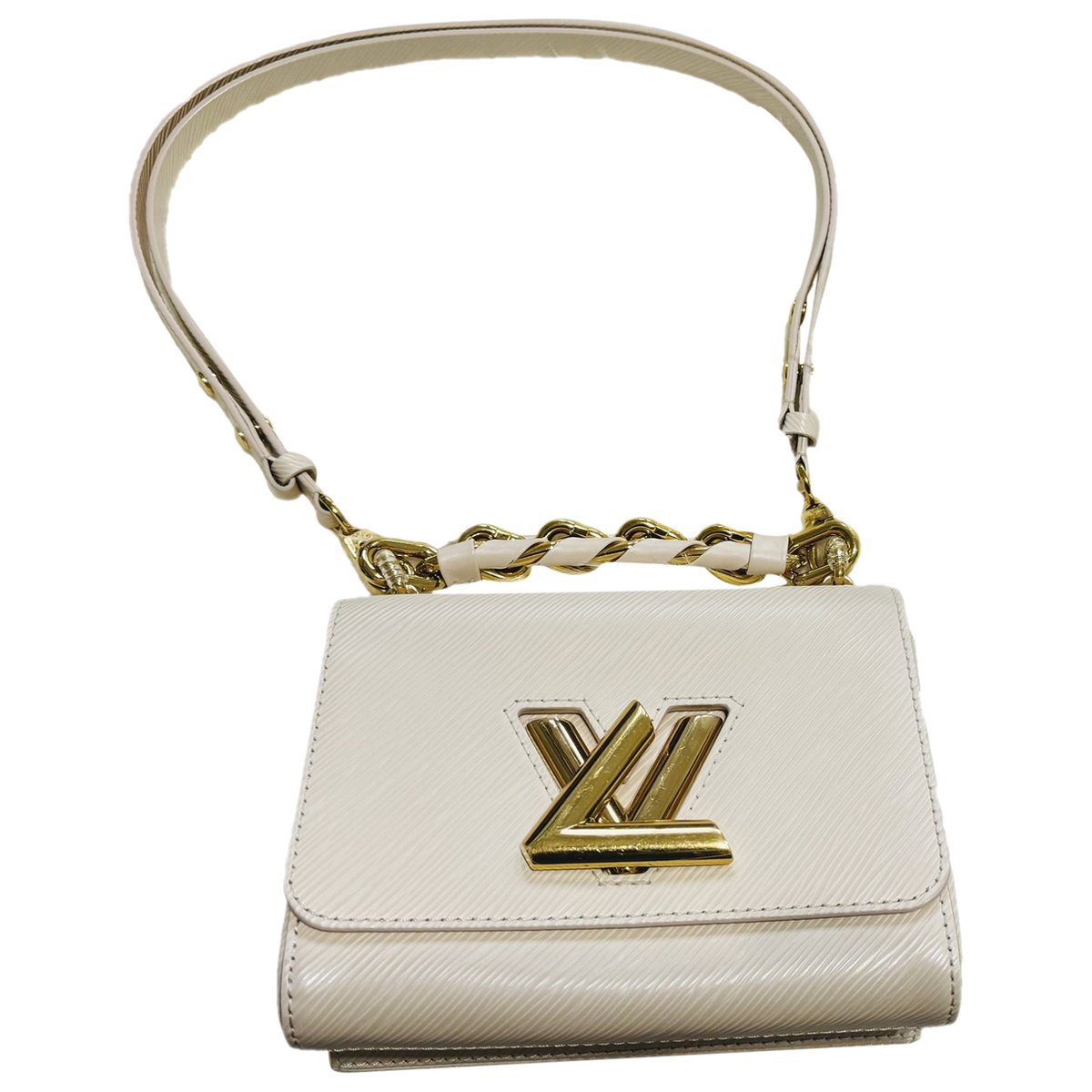Twist leather crossbody bag