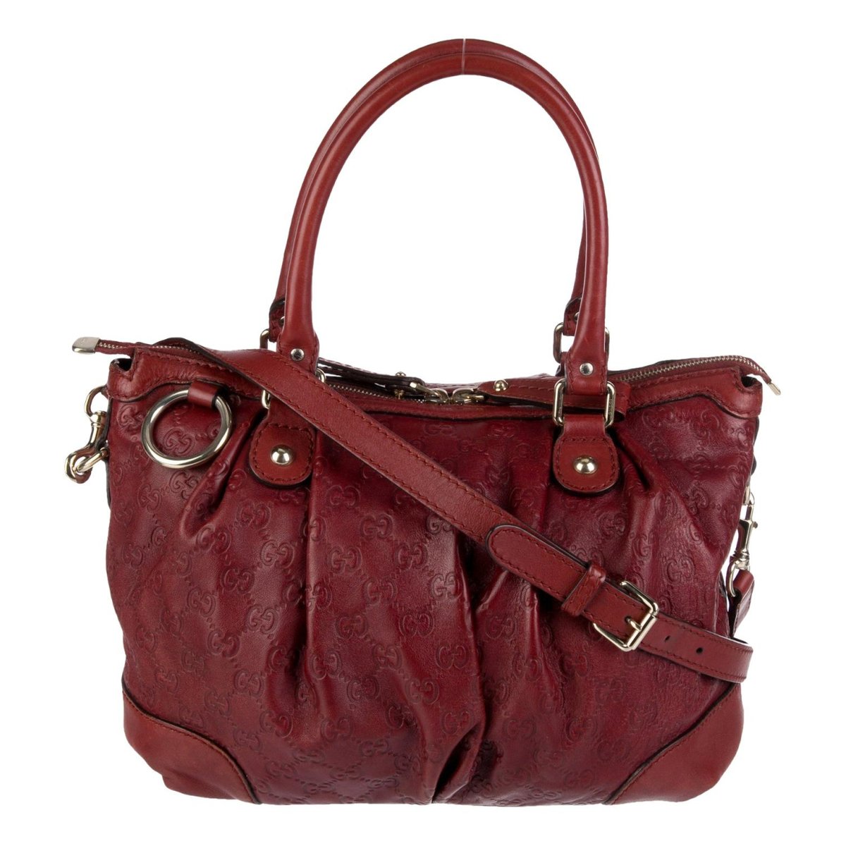 GG Running leather handbag