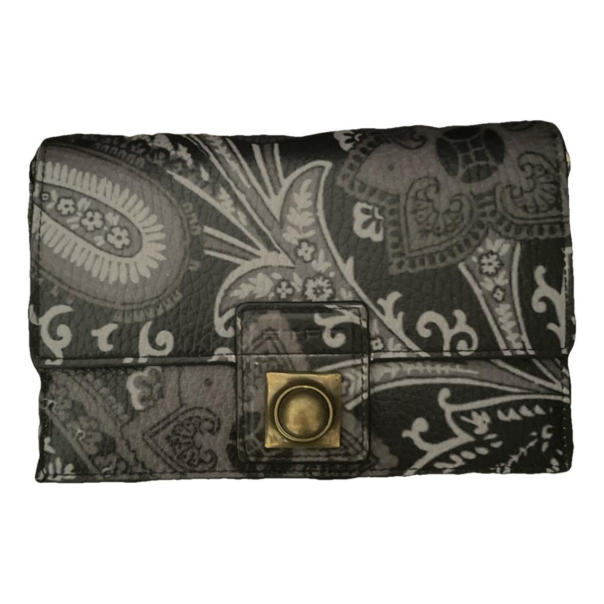 Leather clutch bag